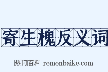 寄生槐反义词是什么意思的图片